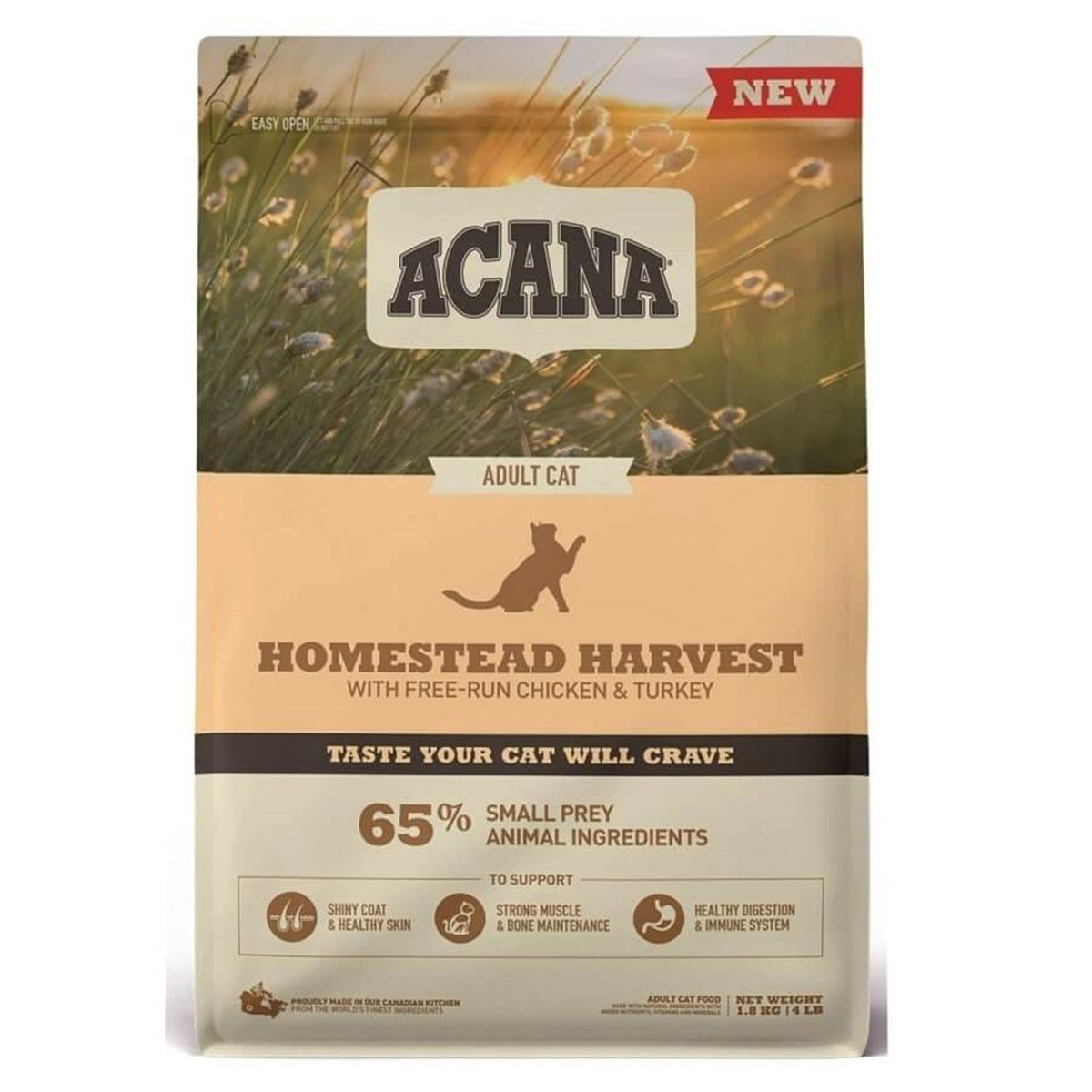 Acana Homestead Harvest Tavuklu Hindili Kedi Mamasi 1 8 Kg Petza