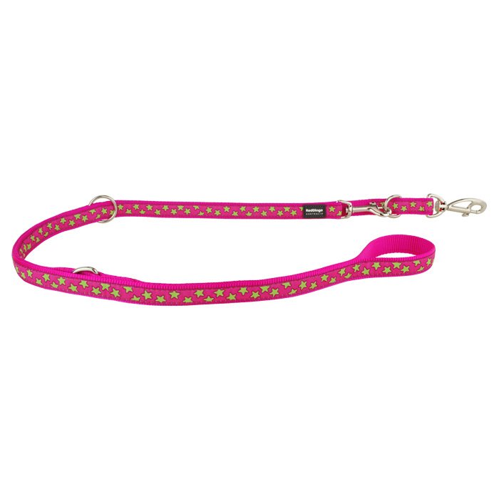 Red Dingo Stars Lime Cok Amacli Kopek Uzatma Tasmasi 20 Mm Petza