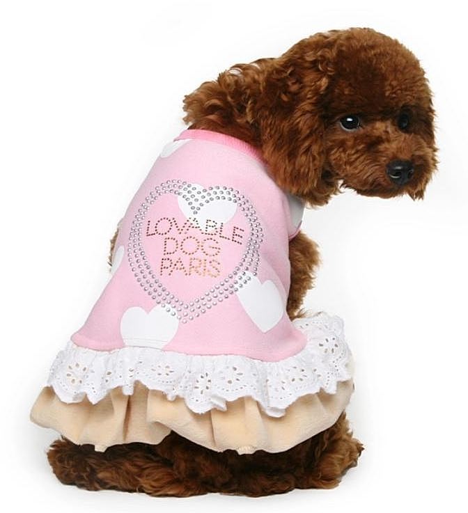 Kopek Elbise Sweety Heart Pembe Kopek Kiyafeti Petza