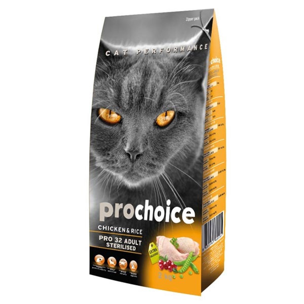 Pro Choice Pro 32 Sterilised Formula Kedi Kuru Maması 2 Kg Petza