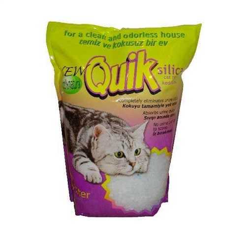 Quik Cat Litter Kedi Kumu 3.8Lt Silica kum 100 Daha Sağlıklı Petza