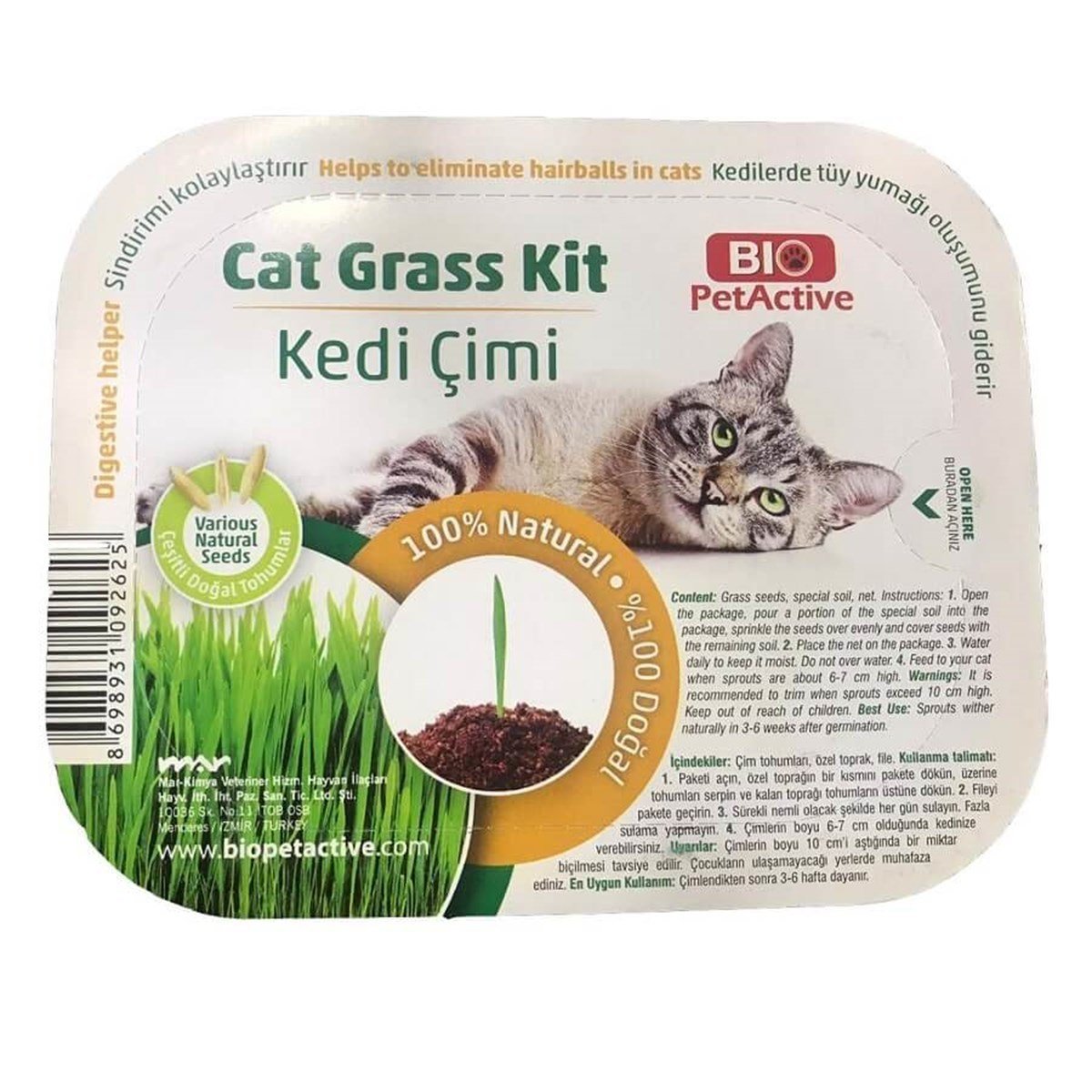 PetActive Kedi Çimi Petza