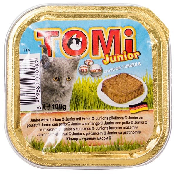 Tomi Junior Tavuklu Pate Yavru Kedi Yaş Maması 100 Gr Petza