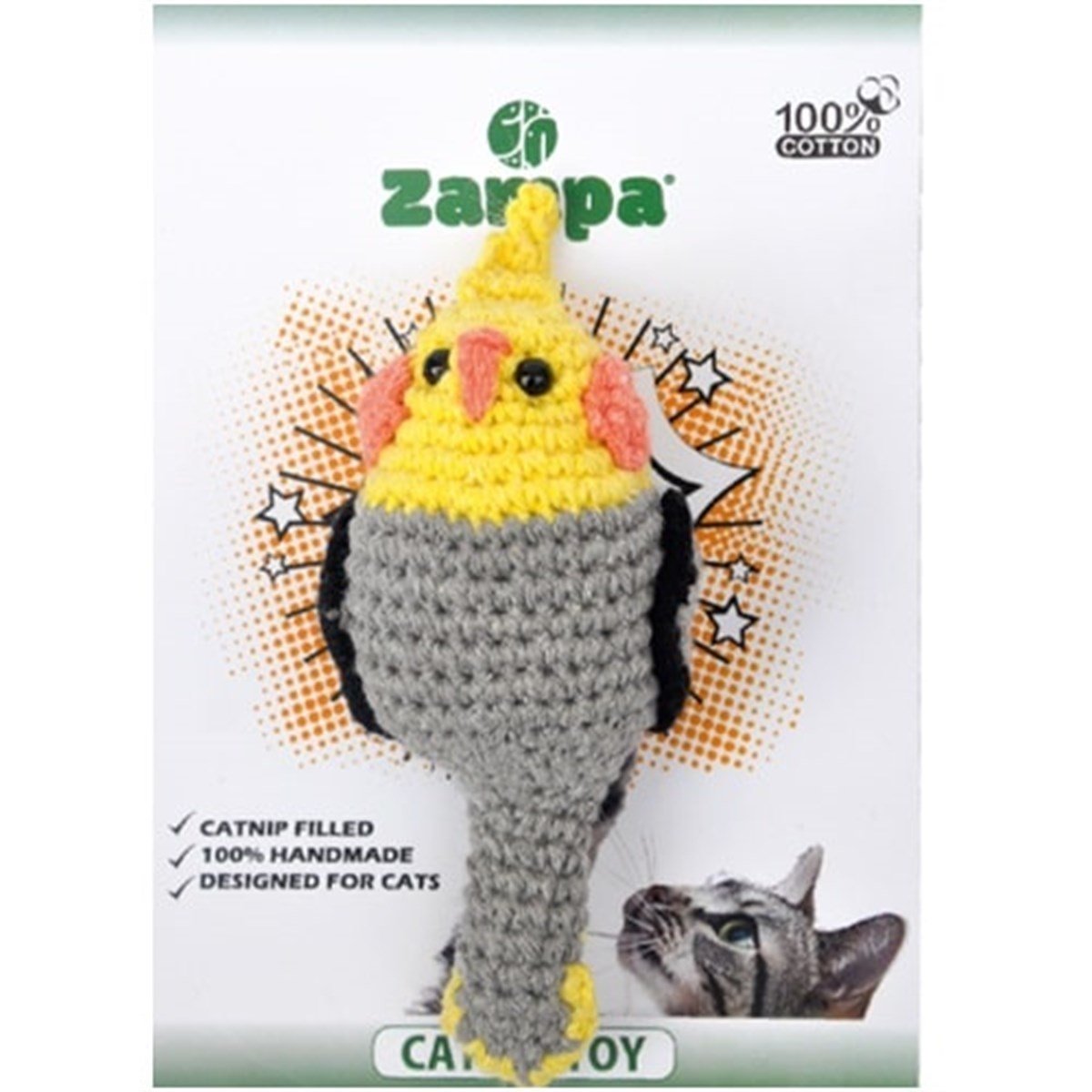 Zampa Catnipli El Yapimi Orgu Kedi Oyuncagi Baykus Petza