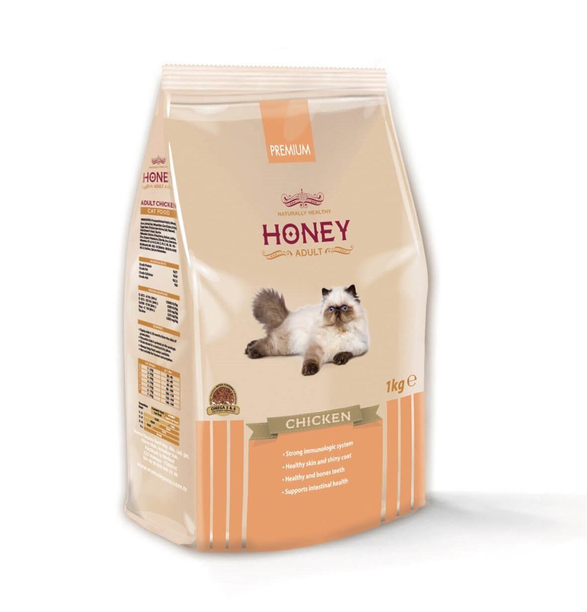 Honey Premium Tavuklu Yetişkin Kedi Maması 1 Kg Petza