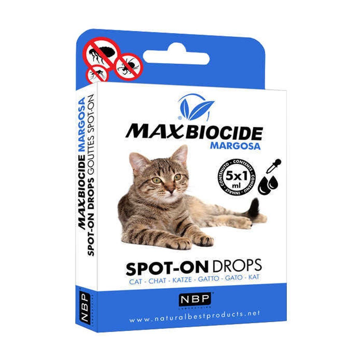 Herba Max Biocide Bitkisel Kene ve Pire Kedi Damlası 5�li Petza