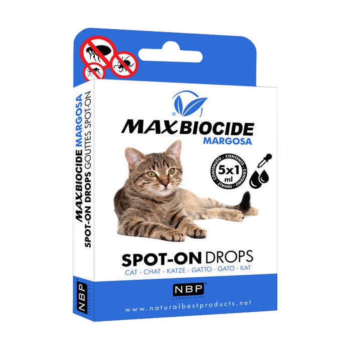 Herba Max Biocide Bitkisel Kene Ve Pire Kedi Damlasi 5 Li Petza