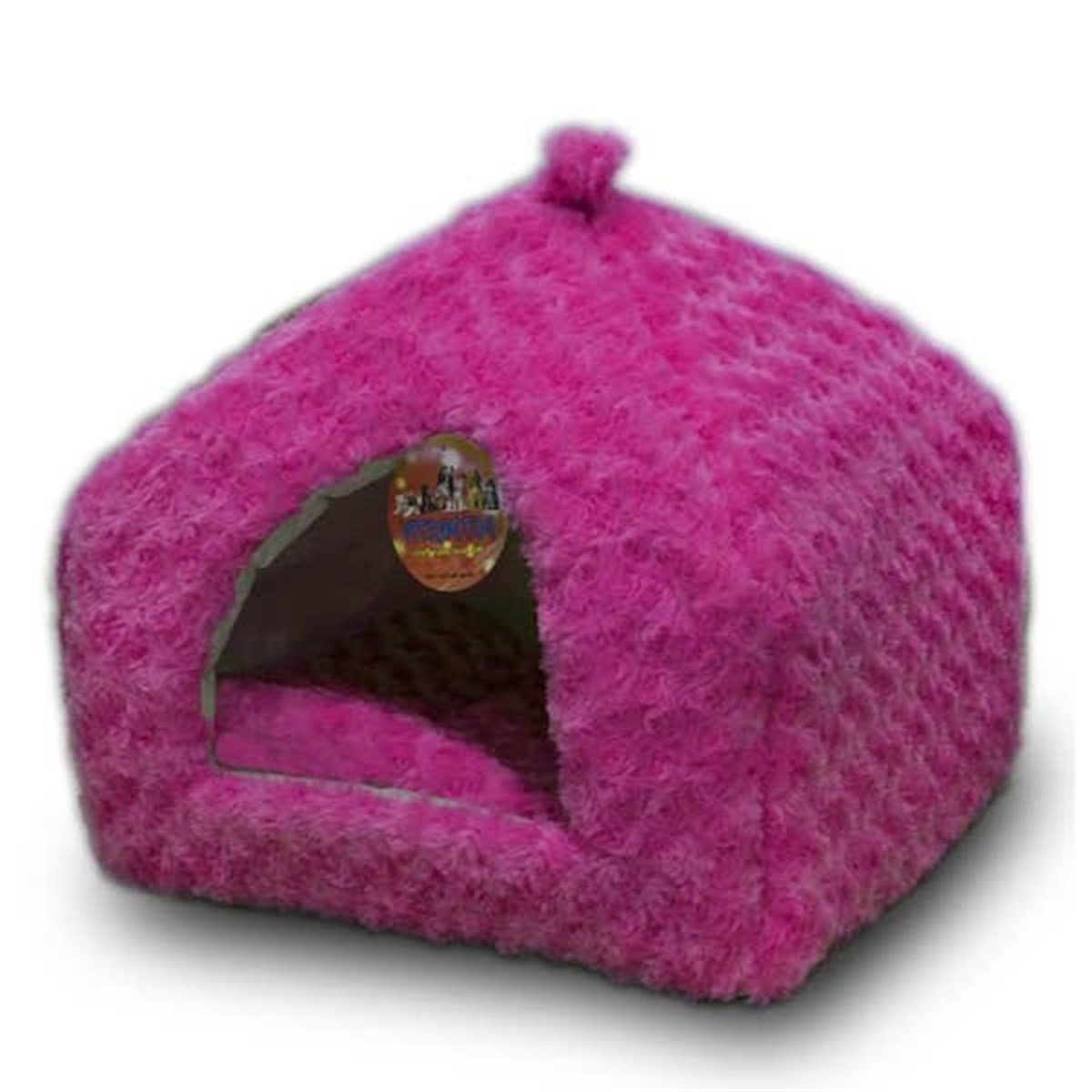 Pet Pretty Yuvalı Kedi ve Köpek Yatağı Peluş Pembe 40X40 Cm Petza