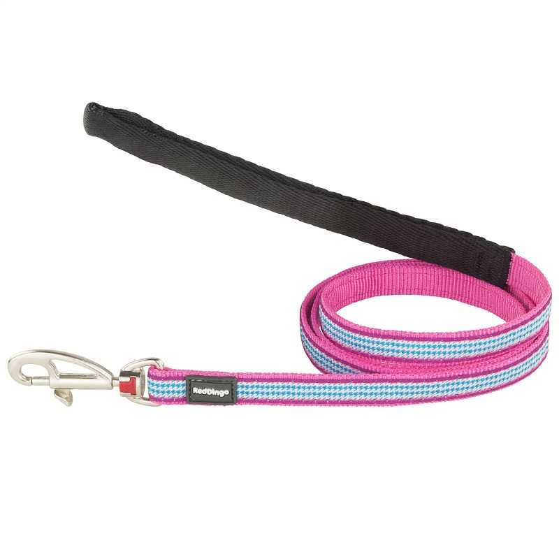 Red Dingo Fang It Desenli Kopek Uzatma Tasmasi Pembe 12 Mm Petza